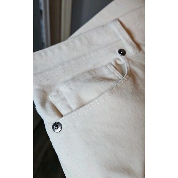 J Jill Pants Womens Size 14 Off White Cream Velvet Slim Leg Stretch Pants - Picture 7 of 7